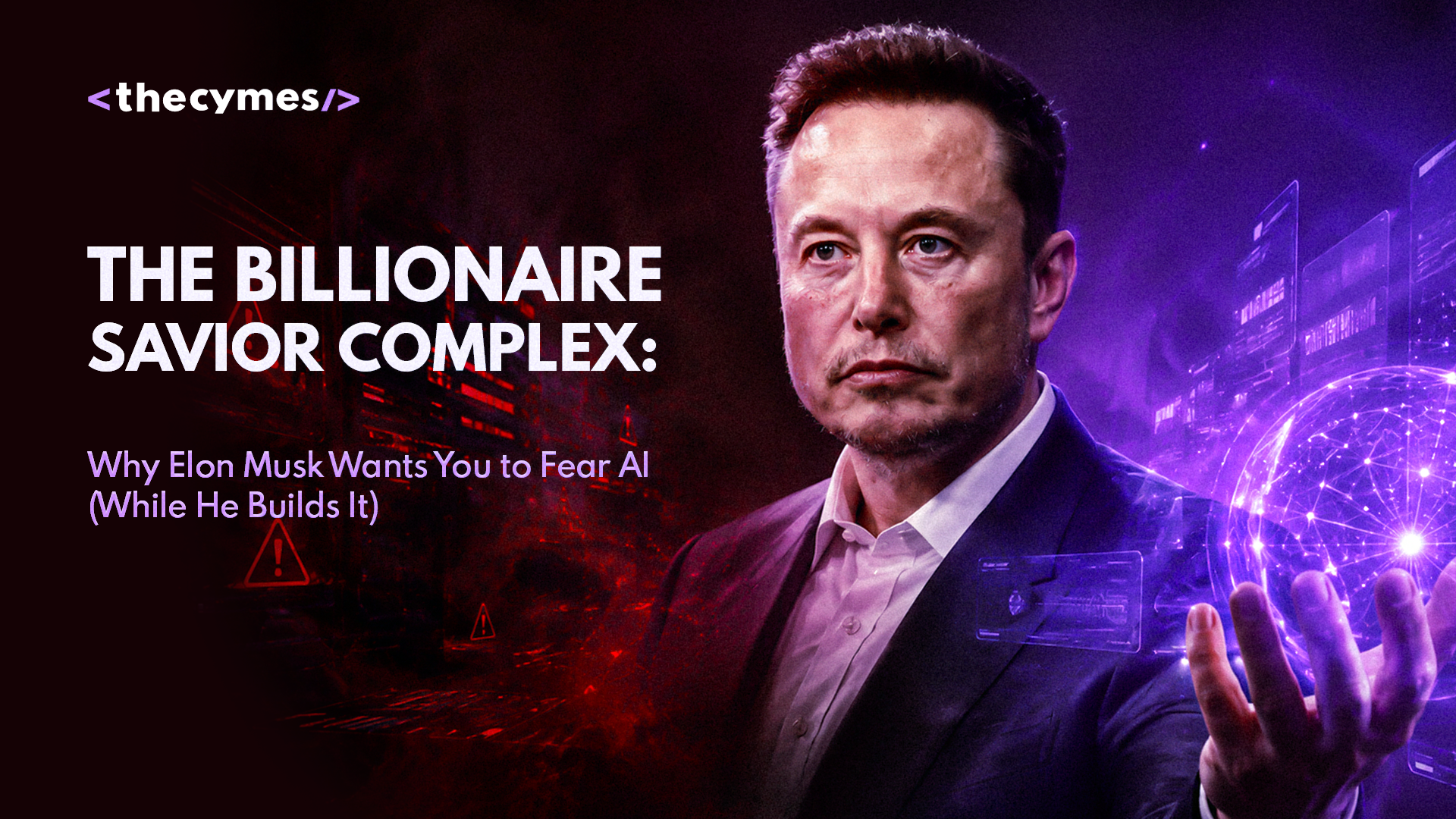 The Billionaire Savior Complex: Why Elon Musk Wants You to Fear AI (While He Builds It) cover